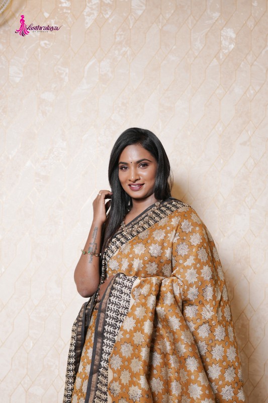 Chanderi silk saree