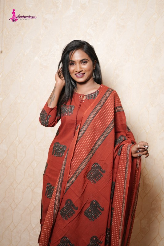 Gaja print salwar set