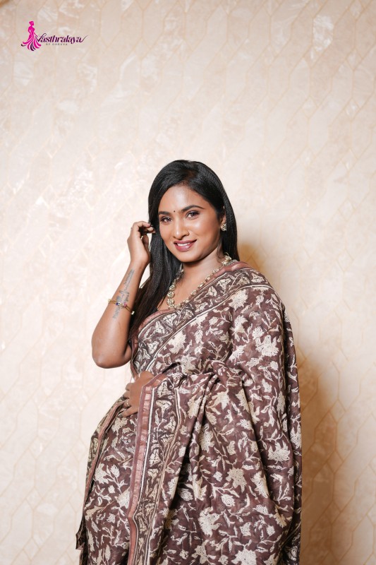 Chanderi silk saree